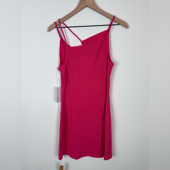 NWT Reformation Brave Knit Dress Hot Pink Large - Picture 9 of 14
